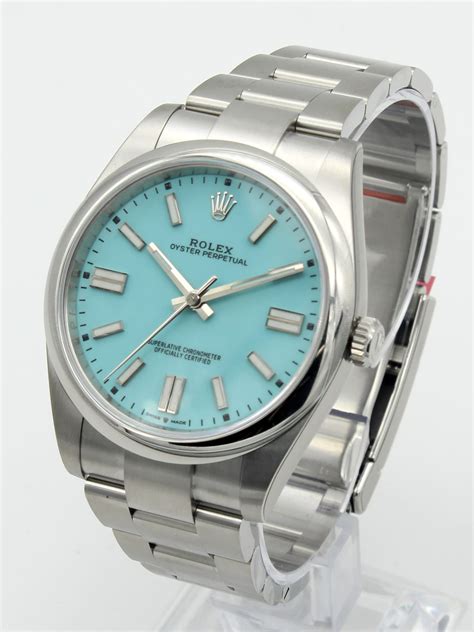 rolex light blue dial replica|rolex tiffany blue.